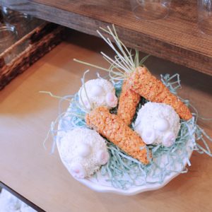 Easter carrot Rice Krispies treats