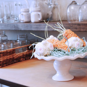 Easter carrot Rice Krispies treats
