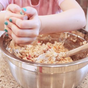 Easter carrot Rice Krispies treats