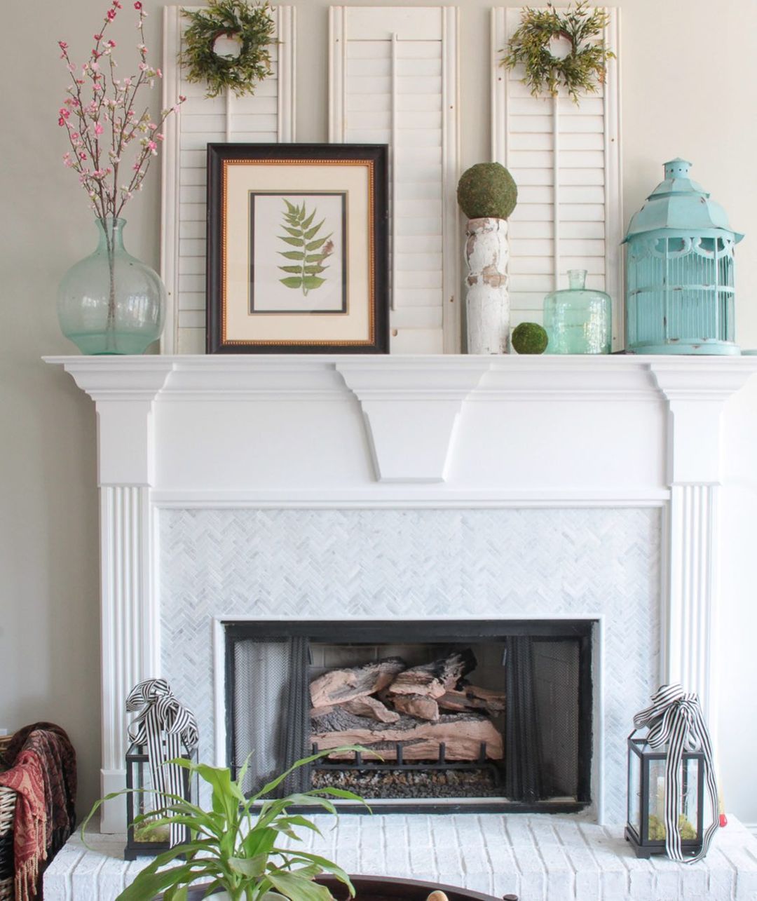 spring fireplace